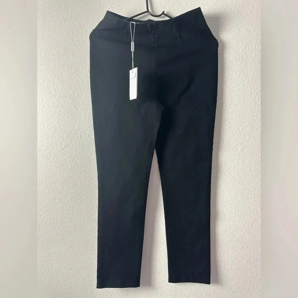 Derek Lam 10 Crosby Black Flat Front Straight Leg Pants Sz US 2 New - Picture 2 of 11